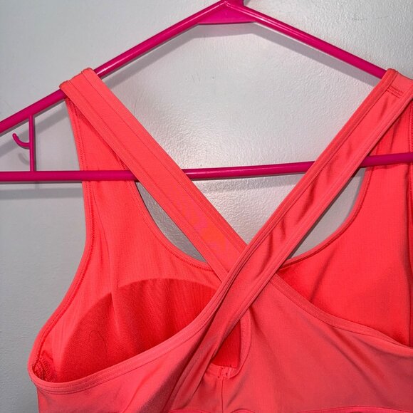 Under Armour Womens Coral Sports Bra With Crossback Straps Size XL - Picture 4 of 7